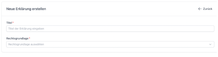Screenshot Barrierefreiheitserklärungserstellung